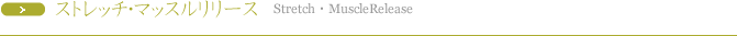 ストレッチ・マッスルリリース