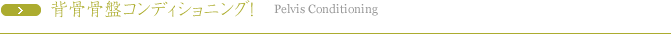 背骨骨盤コンディショニング